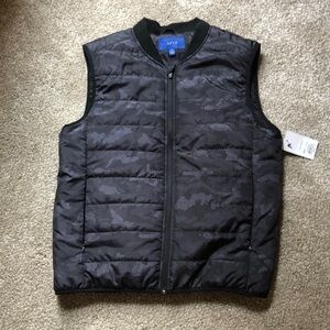 Men’s stylish vest black with gray design